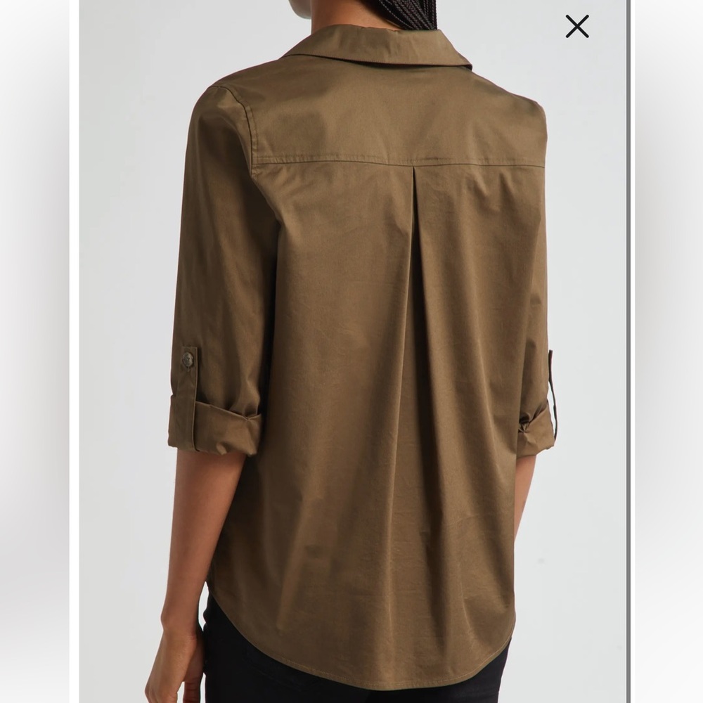 L'AGENCE Pearson Woven Military Shirt Women’s Size Small - Picture 14 of 14